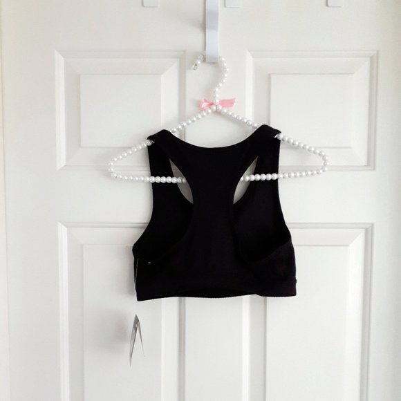 NWT Puma black & gold training racer back bralet, M - Picture 4 of 5